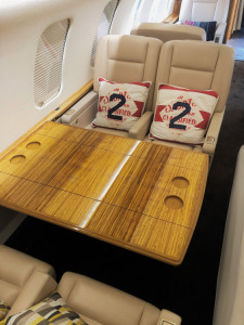2008 Bombardier Challenger 605: Aft Conference Group - table extended