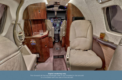 2002 Cessna Citation Encore: Galley and fwd chair render