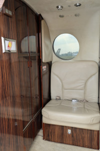 2011 Beechcraft King Air 250: Side-facing, belted lav