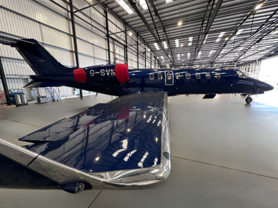 2008 Bombardier Learjet 45XR: 2008 Learjet 45XR SN 377 REG G-SVNT - Exterior