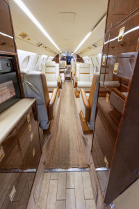 2002 Dassault Falcon 50EX: 2002 Falcon 50EX sn 318 reg P4-BAA - Intr Fwd Galley looking Aft